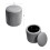 Living And Home (Grey) Round Ottoman Storage Pouffe Stool Velvet Footstool 5
