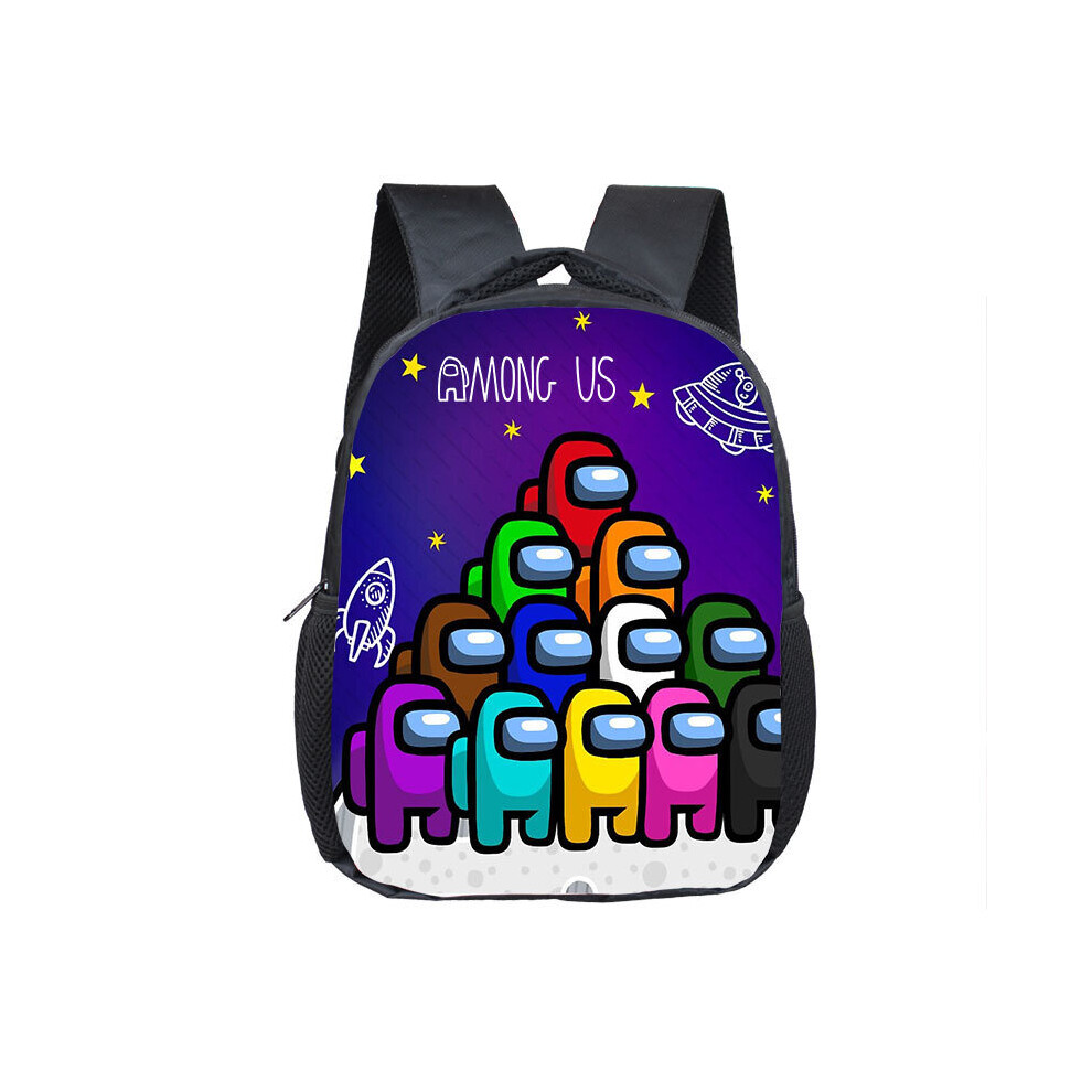 (10) Among Us Backpack Schoolbag Kid Travel Bag Cartoon