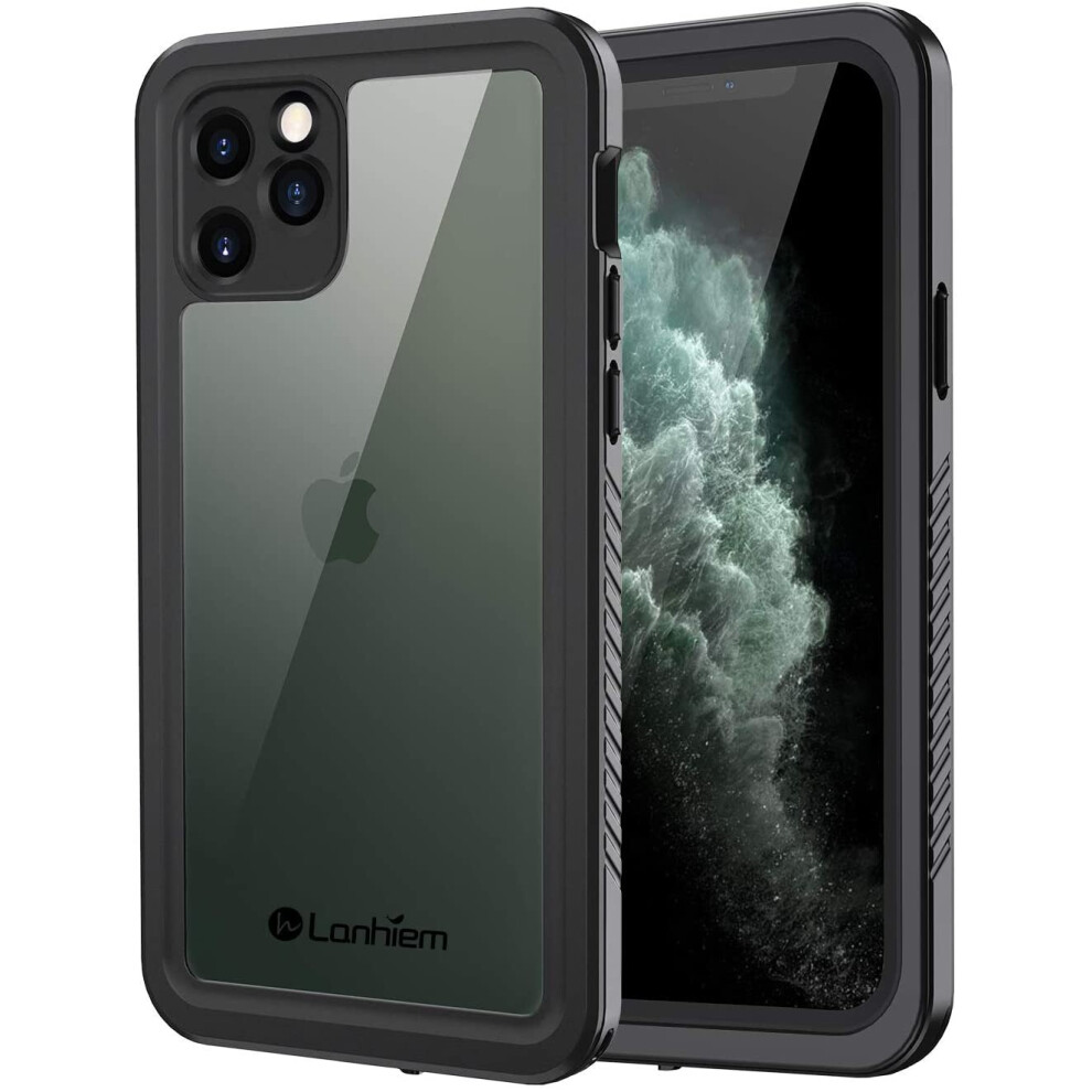 Lanhiem iPhone 11 Pro Case, IP68 Waterproof Dustproof Shockproof Case with Built-in Screen Protector, Full Body Protective Front and Clear C