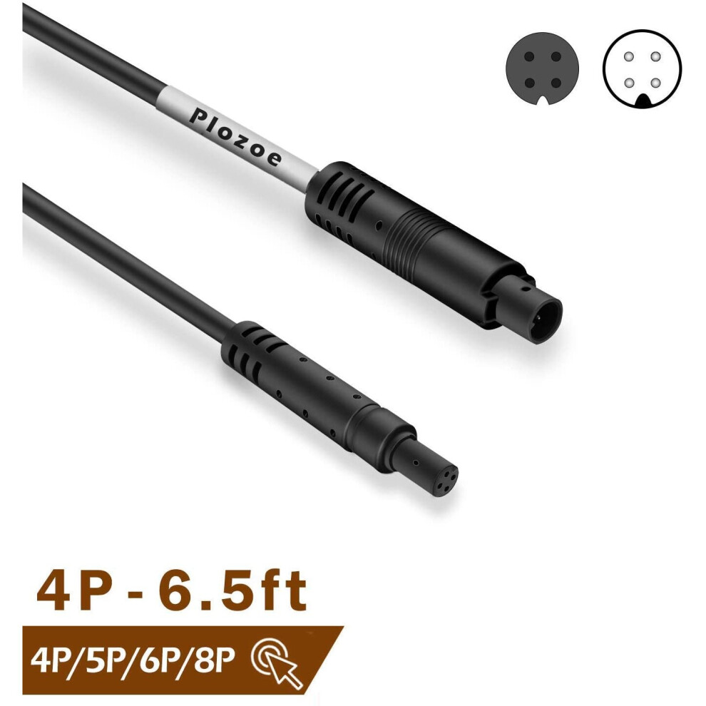 Backup Camera Extension Cable, 4 Pin 6.5 Ft/2M Dash Cam Cord Car Dash Camera Rear View Camera Cord Wires 3359145441627