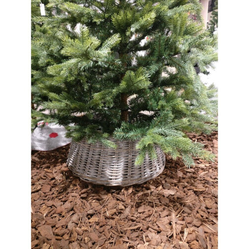 URBN Living (White) Large Christmas Xmas Rattan Wicker Base Tree Skirt 2