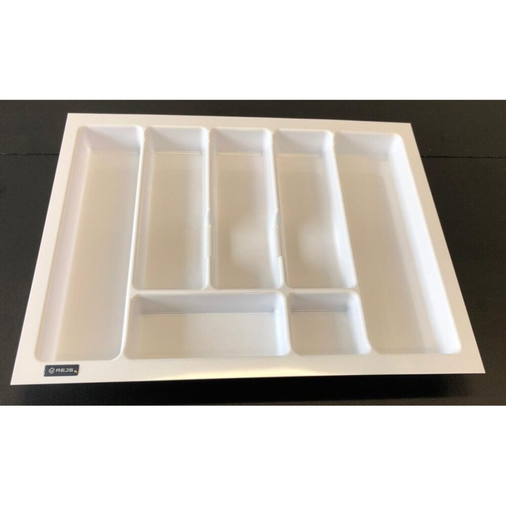 (600mm (530x430), White) Quality plastic cutlery trays UNI