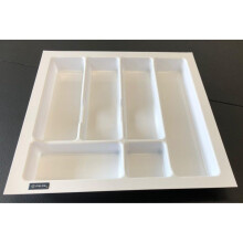 (500mm (430x430), White) Quality plastic cutlery trays UNI