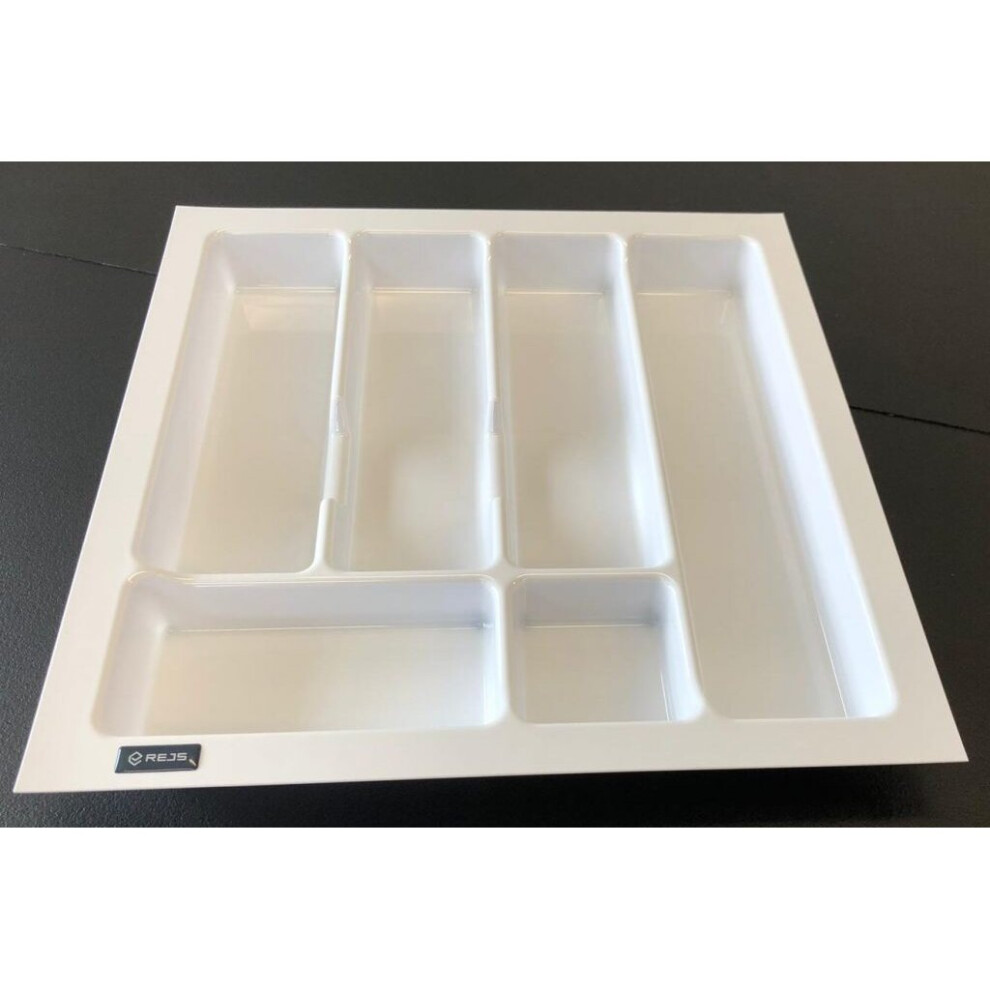 (500mm (430x430), White) Quality plastic cutlery trays UNI