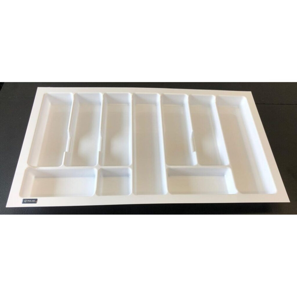 (800mm (730x430), White) Quality plastic cutlery trays UNI