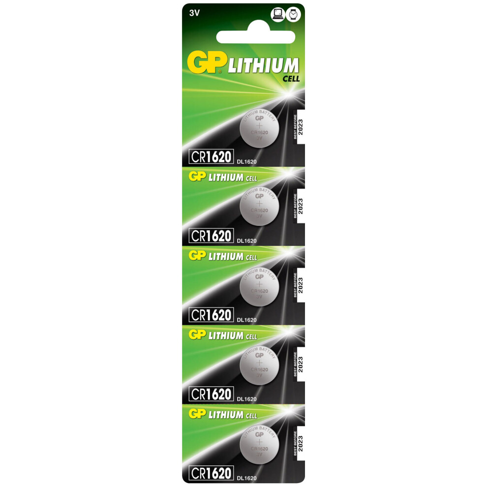 Gp Gppbl1620001 Cr1620 Lithium Cell (Card 5) 4891199063909