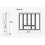 (600mm (530x430), Grey) Quality plastic cutlery trays UNI 2
