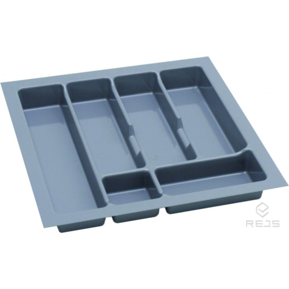 (500mm (430x430), Grey) Quality plastic cutlery trays UNI