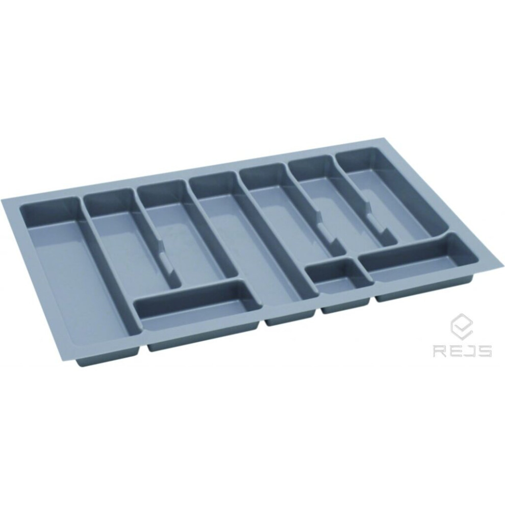 (800mm (730x430), Grey) Quality plastic cutlery trays UNI