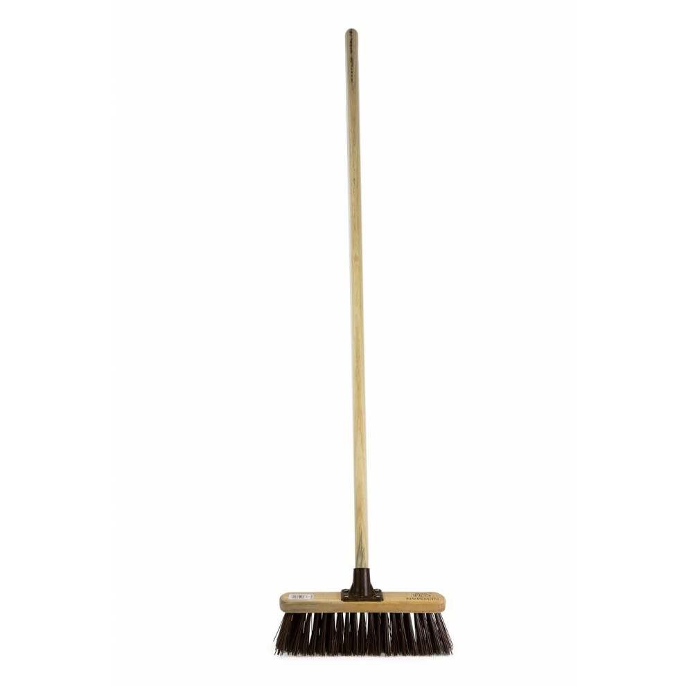 Outdoor Sweeping Brush Broom Stiff Hard PVC Bristles Garden Sweeper