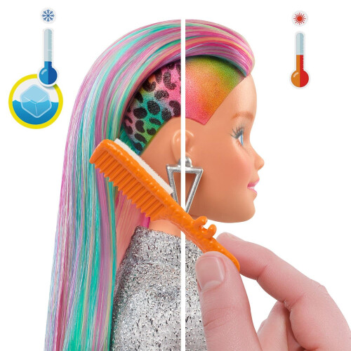 Barbie Barbie Leopard Rainbow Hair Doll with Colour-Change Feature 2