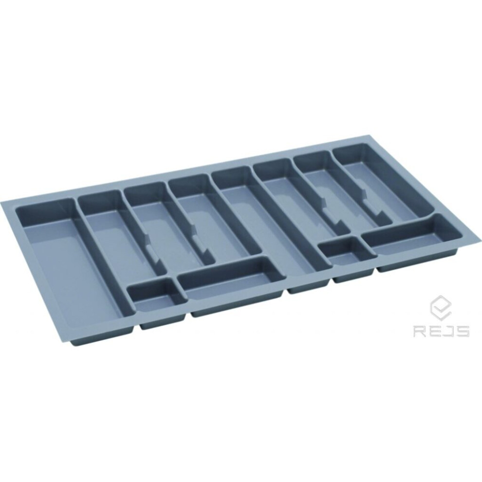 (900mm (830x430), Grey) Quality plastic cutlery trays UNI