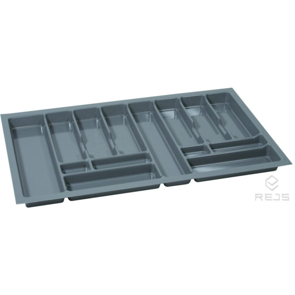 (900mm (830x490), Grey) Quality plastic cutlery trays PRO