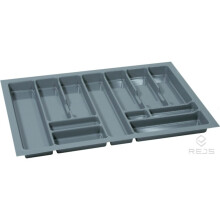 (800mm (730x490), Grey) Quality plastic cutlery trays PRO