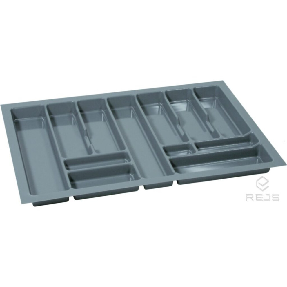 (800mm (730x490), Grey) Quality plastic cutlery trays PRO