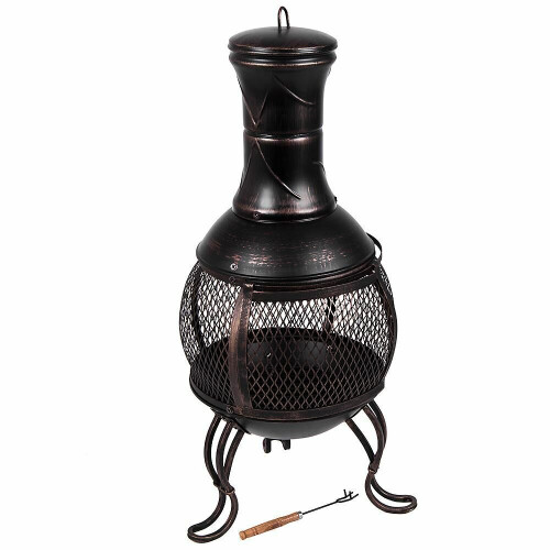 Rustic Style Chiminea Chimnea Fire Pit Garden Outdoor, Best