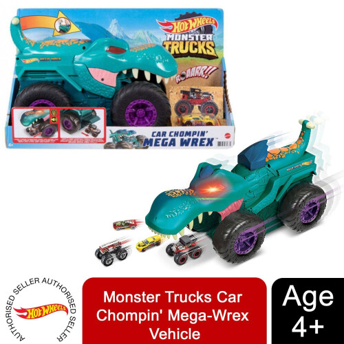 Hot Wheels Hot Wheels Monster Trucks Car Chompin' Mega-Wrex Vehicle