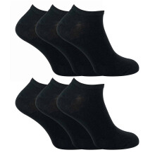 (37-39, Schwarz) Sock Snob - 6er Pack Herren Baumwolle Sport Socken Kurz | Sneaker Socken Atmungsaktiv