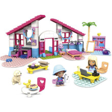 Mega Construx Barbie Malibu House Building Set for Kids