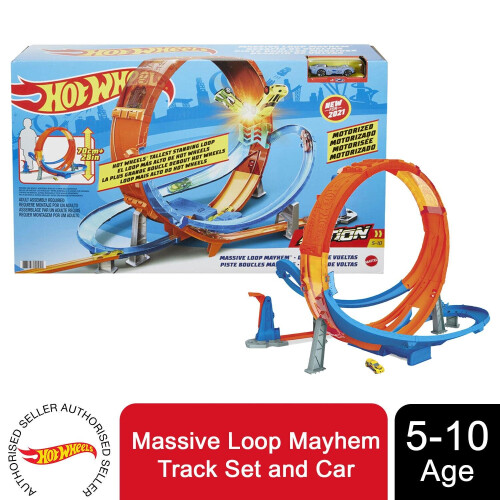Hot Wheels Massive Loop Mayhem Track Set and Car on OnBuy