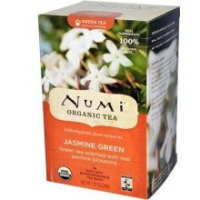 Numi Tee, Eettinen Vihreä Tee, Jasmine Vihreä, 18 Tee Pussia, 1.27 oz (36 g)