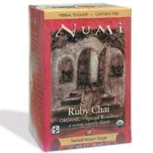 Numi Tea, Organic Herbal Teasan, Rooibos Chai, Koffievrij, 18 Theeballen, 1.71 oz (48.6 g)