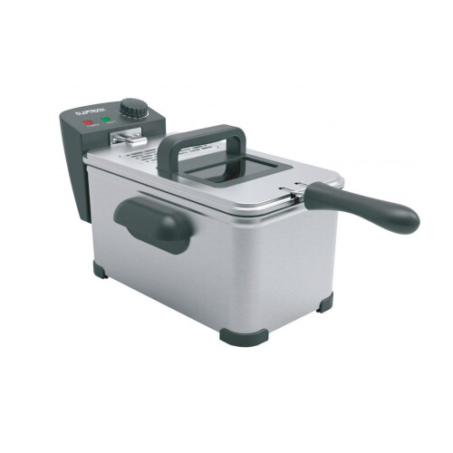 Laptronix 2000W 3.5L Stainless Steel Deep Fat Fryer with View Window
