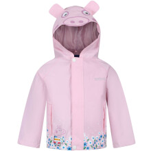 (6-12 M, Pink Pig) Regatta Unisex Childrens Kids Peppa Pig Waterproof Animal Outdoor Jacket Coat