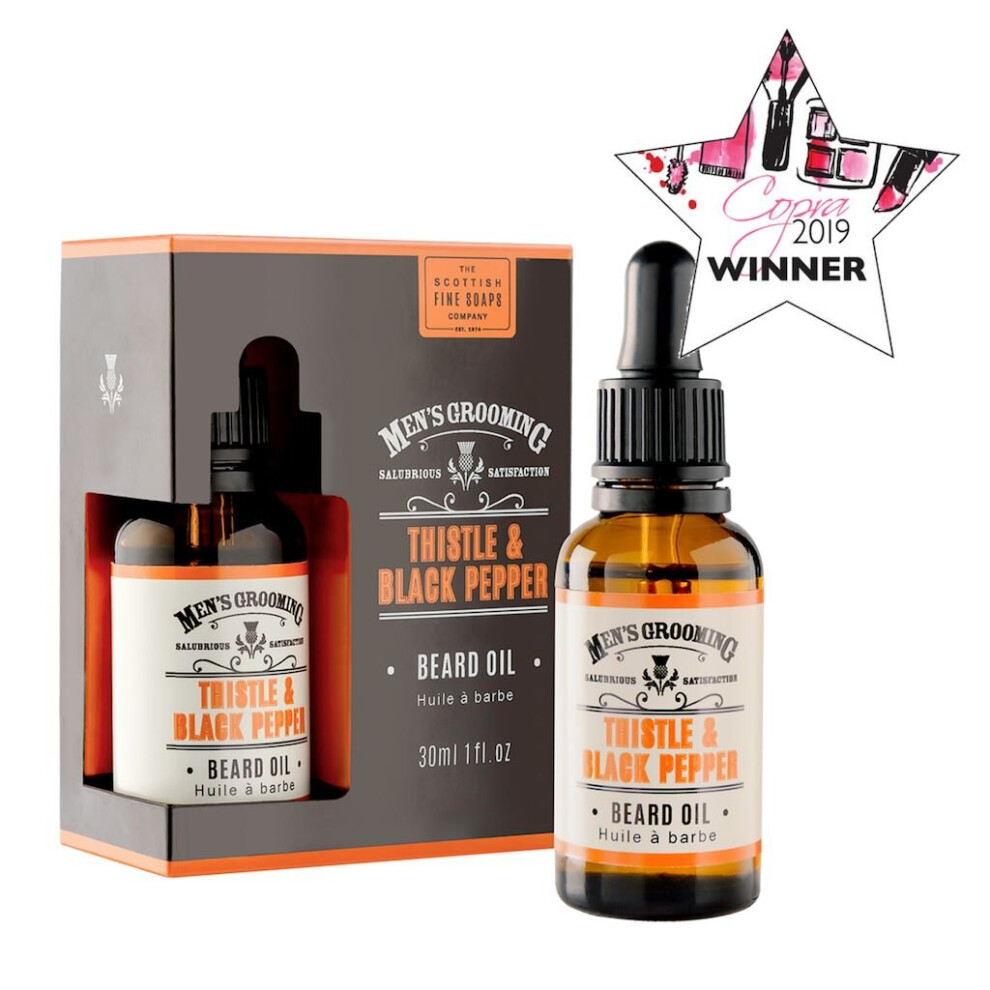 Scottish Fine Soaps Thistle & Black Pepper Beard Oil (30ml)