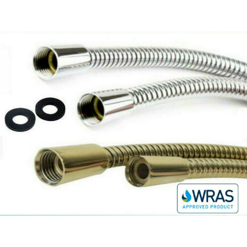 Euroshowers SuperLux Shower Hose WRAS Approved Chrome/Gold Plated
