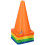 Set of 10 Dunlop Training Cones Plastic 1