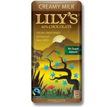 Lily's Sweets, Milchschokoladen-Stil-Bar, Sahne Milch, 40% Kakao, 3 oz (85 g)