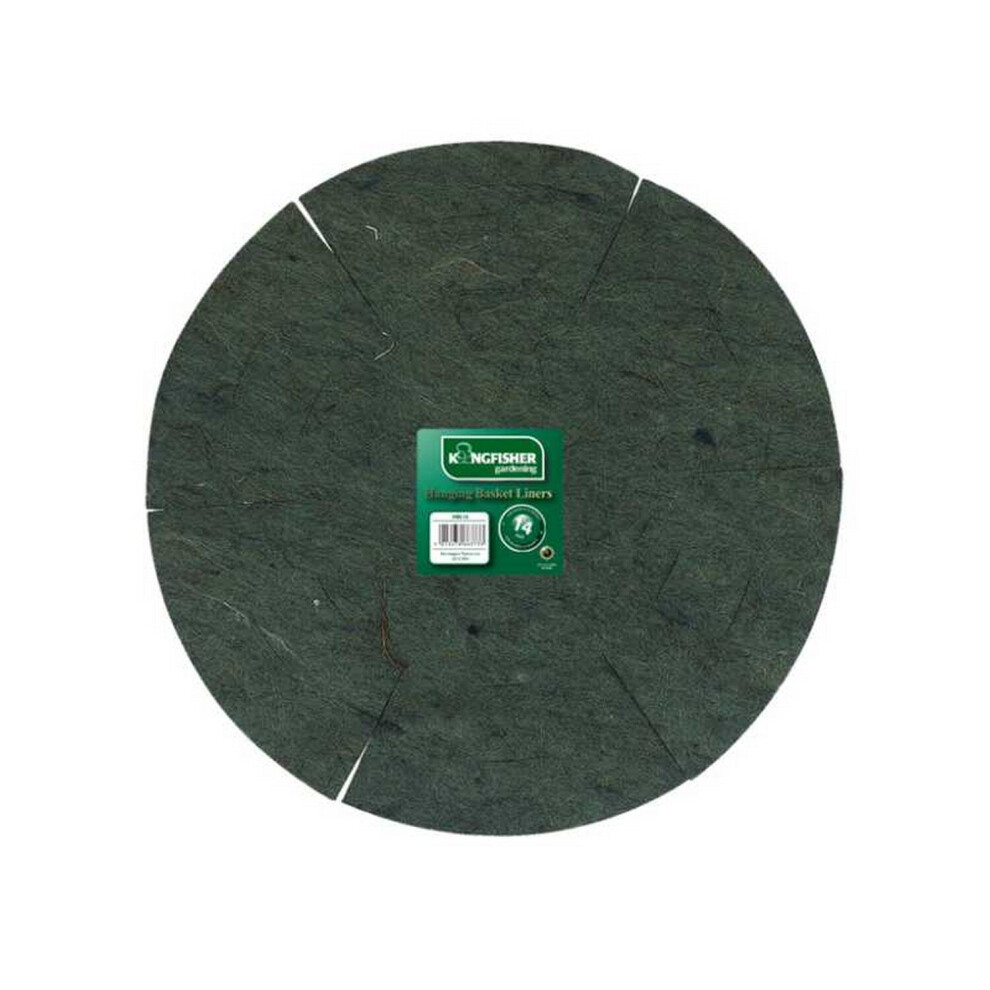 Kingfisher 14Inch Jute naturel biodégradable Jardin extérieur panier suspendu Liner