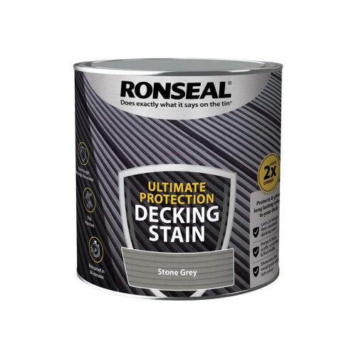 Ronseal Ronseal Ultimate Protection Decking Stain Stone Grey 2.5 litre 39121