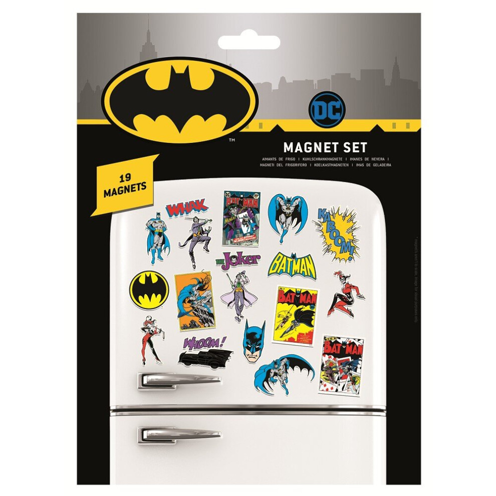 DC Comics Retro Batman Fridge Magnet Set (Pack of 19)