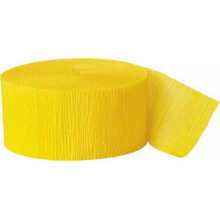 (Yellow) 82FT Crepe Paper Party Streamers Roll Decor Craft