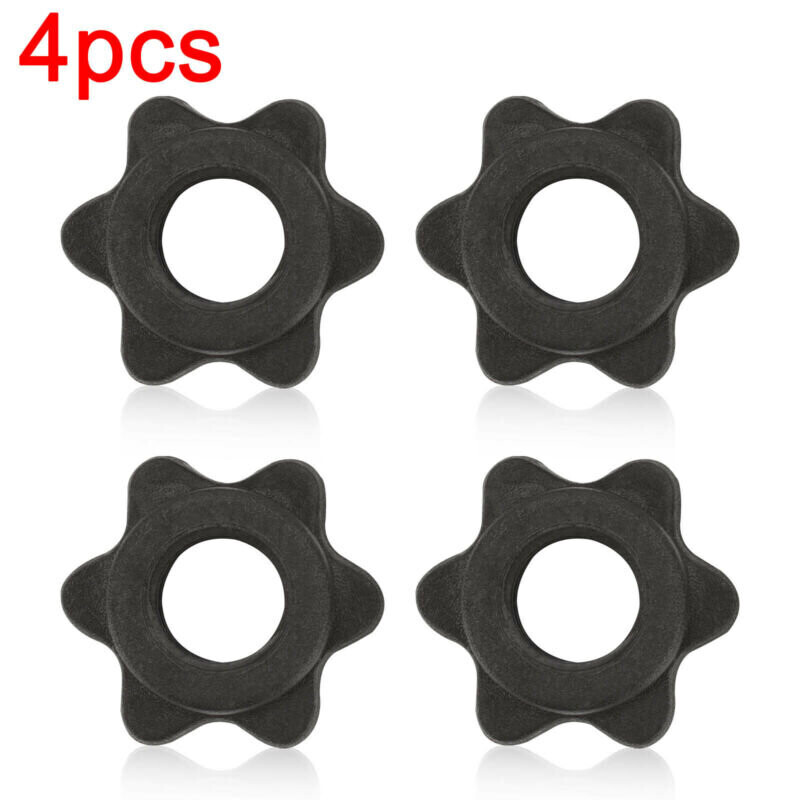 4Pc Weight Check Nut Barbell Bar Clips Spin Lock Screw Dumbbell on OnBuy