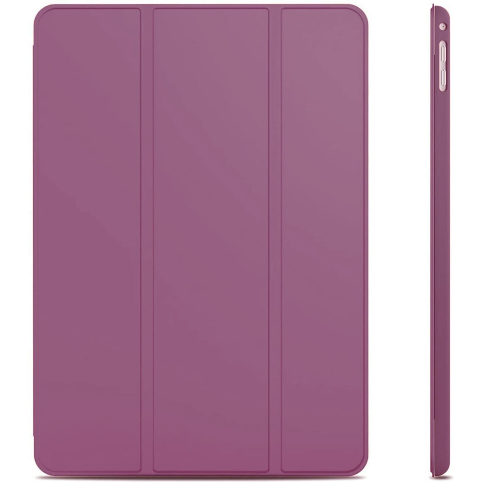 (Purple, iPad Air 4) Ultra Thin Magnetic Smart Folio Cover + Back Case Light Weight Protective PU Leather Case For Apple iPad Pro 11 inch (2021 / 2020 /2018)