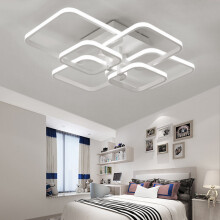 (6 Head) 4/6/8 Head Square LED Ceiling Light Lamp Chandelier Lights Living Room