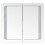 Living And Home Modern LED Bathroom Mirror Cabinet with Shaver Socket Bluetooth 2