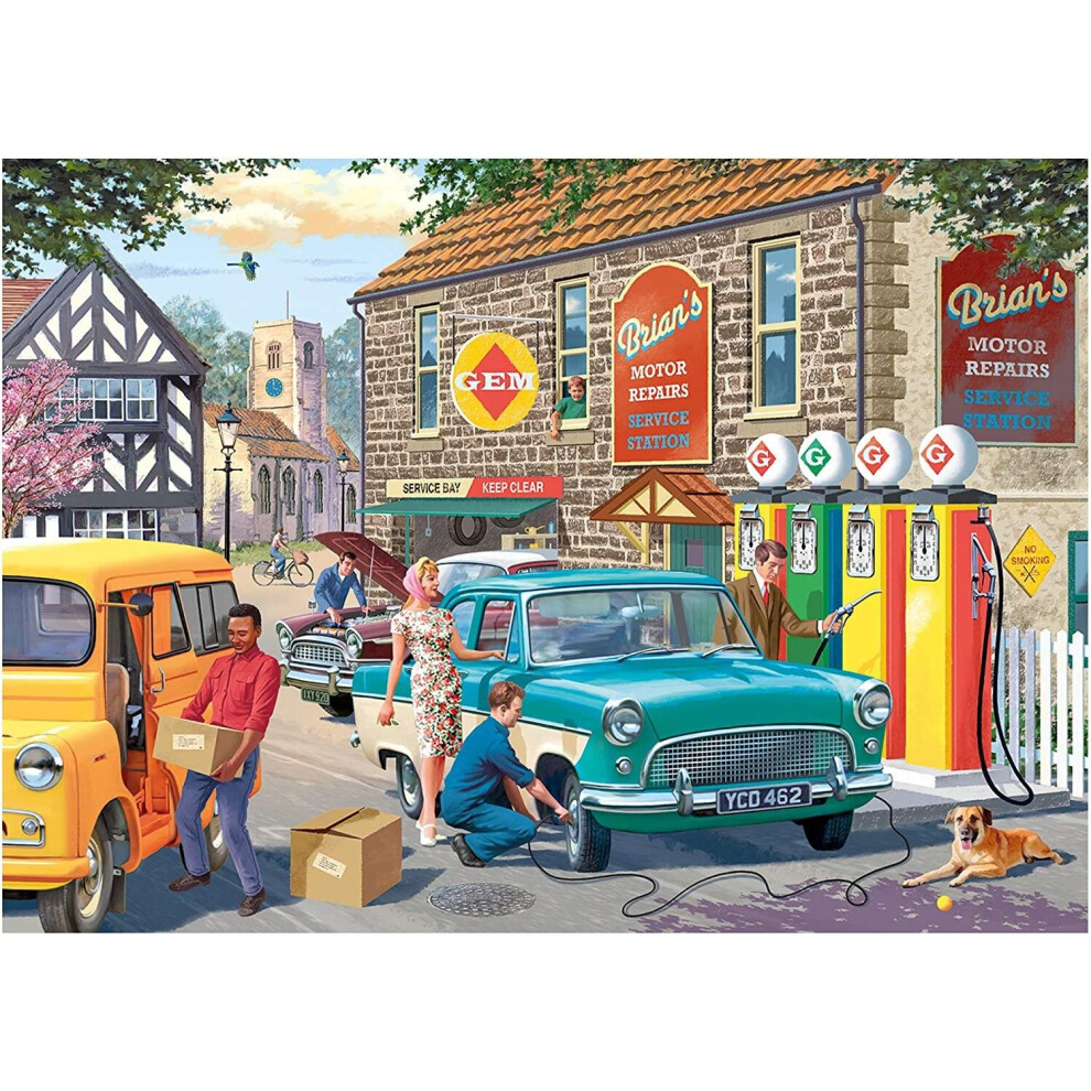 Falcon Deluxe The Petrol Station Jigsaw Puzzle (1000 Pieces)