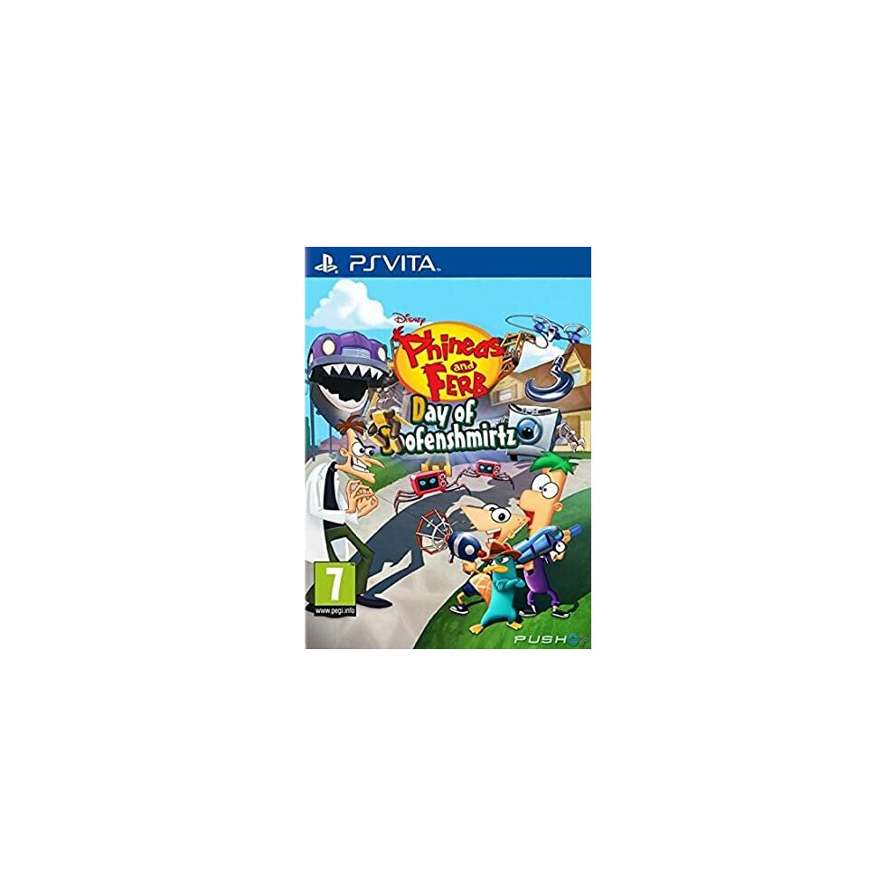 Phineas & Ferb: Day of Doofenshmirtz English / Arabic / Greek Box for Sony Playstation PS Vita Video Game