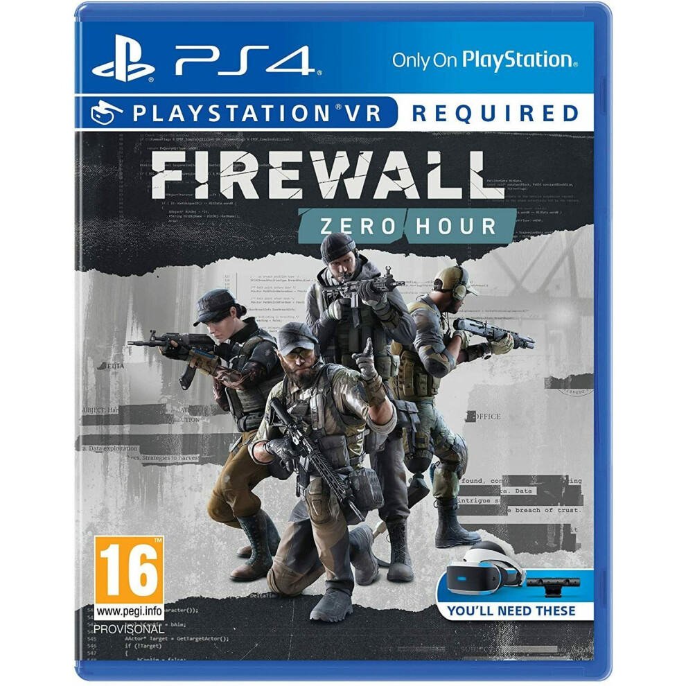 Firewall Zero Hour For Playstation VR English / Arabic Box for Sony Playstation 4 PS4 Video Game