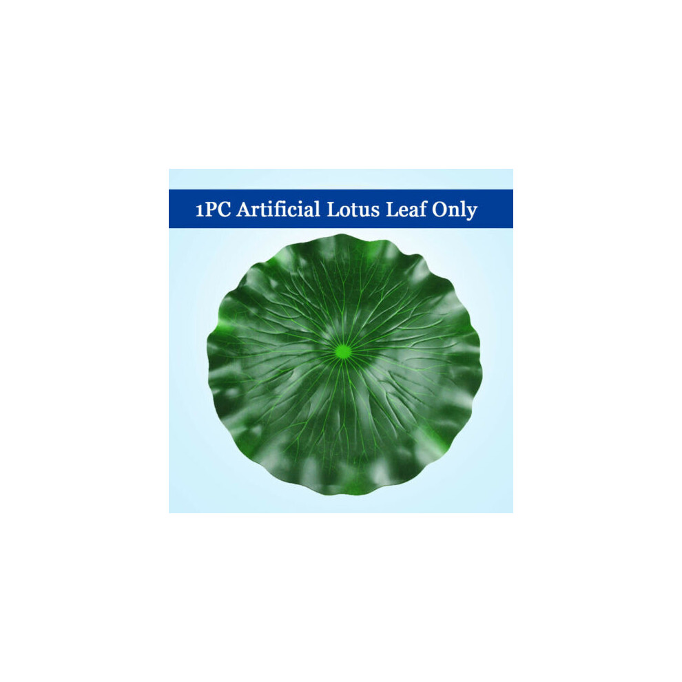 (1PC Artificial Lotus Leaf Only) Solar Powered Fountain | Solar Bird Bath Pump Free Get Luminous Stone