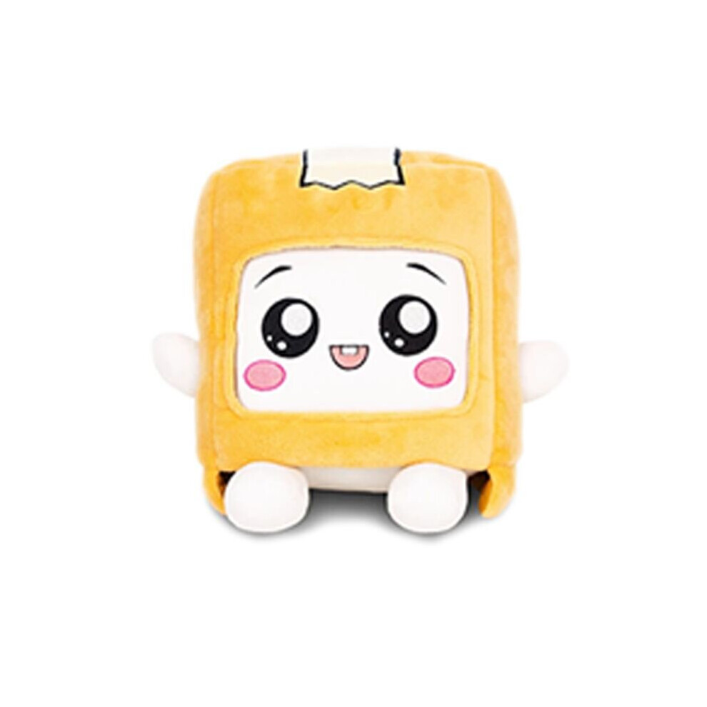 (BOXY, 18cm/7.1in) Lankybox Plush Toy BOXY FOXY ROCKY Stuffed Doll