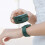 (Pink) Wrist Mirror Without Leaf Fan USB Mute Watch Fan 5