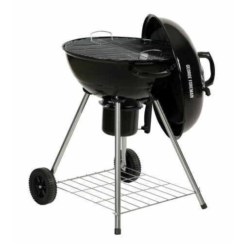 George Foreman George Foreman 48cm Kettle Charcoal BBQ - Black 1