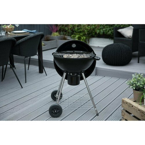 George Foreman George Foreman 48cm Kettle Charcoal BBQ - Black 2
