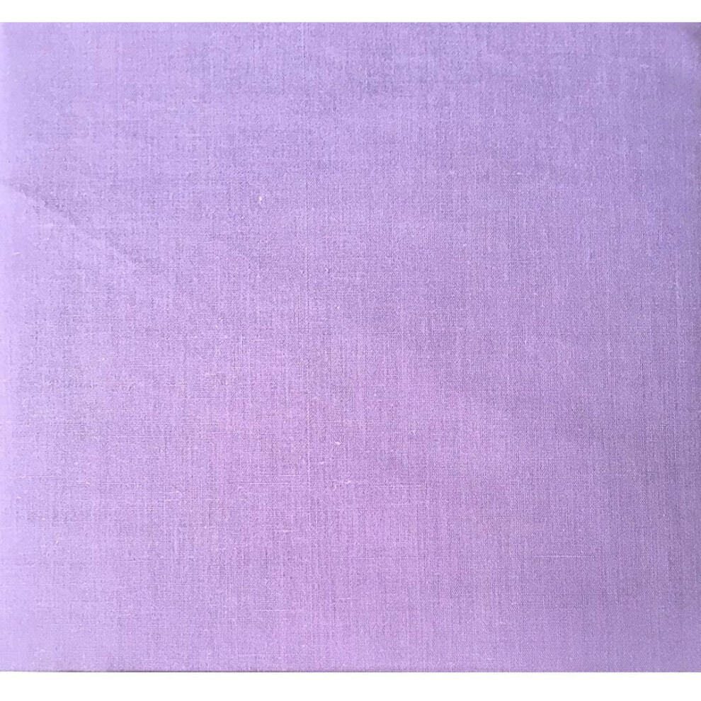 Arlinens (Double, Lilac) Plain Luxuary Percale Polycotton Flat Sheet Easy Care Long Lasting In 17 Colours Clear