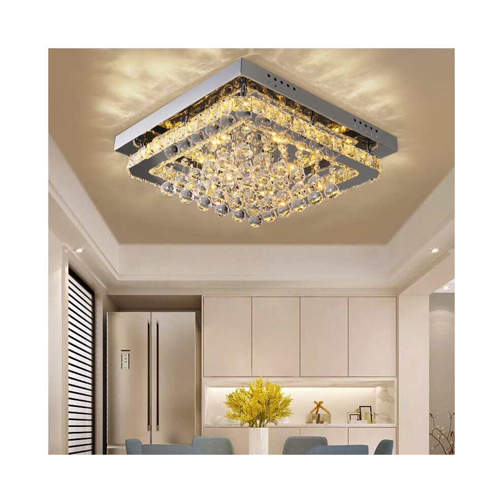 (Dimmable) Modern Fancy LED Crystal Chandelier Ceiling Light Fixture